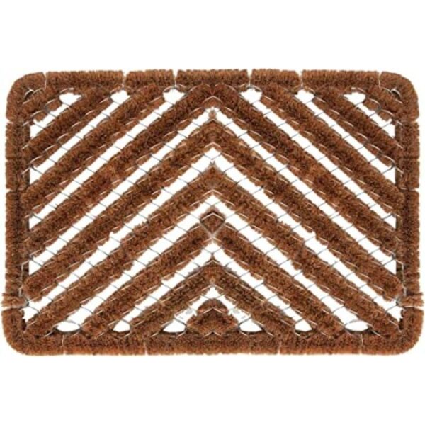 Ninamar Natural Coir Herringbone Felpudo 24.0 x 16.0 in_1