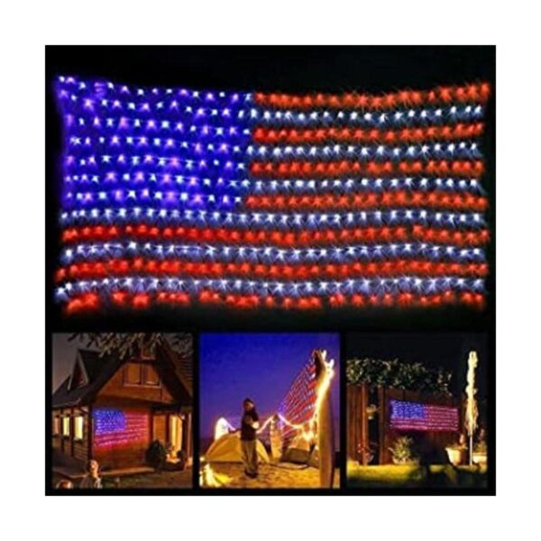 MZD8391 Luces de bandera estadounidense 420 LED