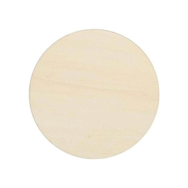 Juvale Paquete de 36 círculos de madera sin terminar para