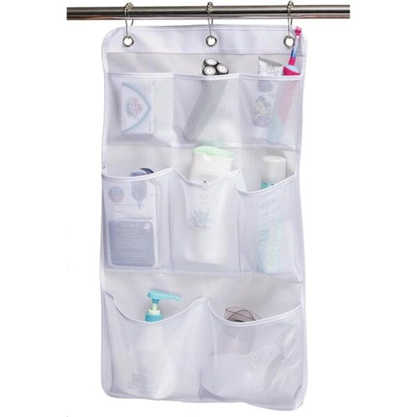 KIMBORA Organizador de ducha de malla para colgar en el