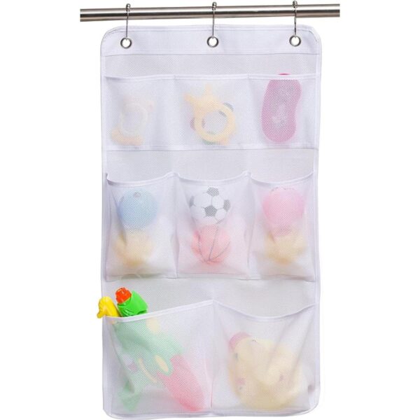KIMBORA Organizador de ducha de malla para colgar en el