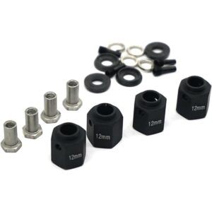 RCLions Bujes de rueda hexagonal de 0.472 in para Traxxas_1