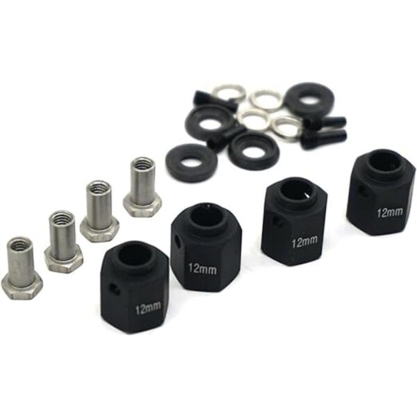RCLions Bujes de rueda hexagonal de 0.472 in para Traxxas_1