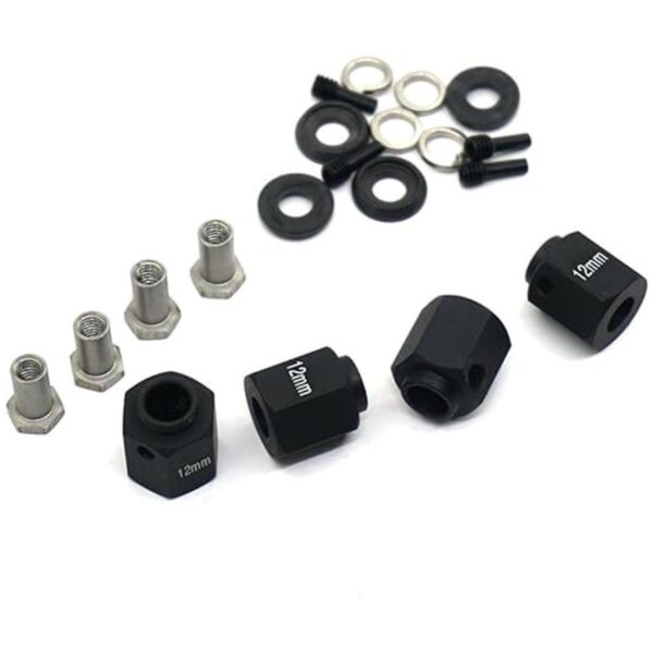 RCLions Bujes de rueda hexagonal de 0.472 in para Traxxas_3