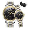 OLEVS Relojes para parejas para él y ella juego de_1