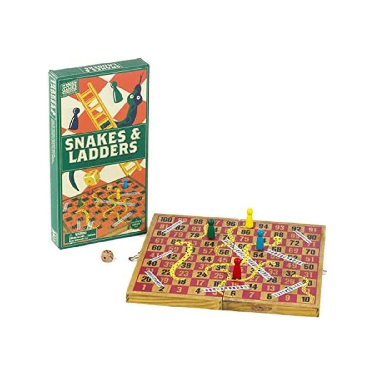Professor Puzzle; serpientes y escaleras de madera