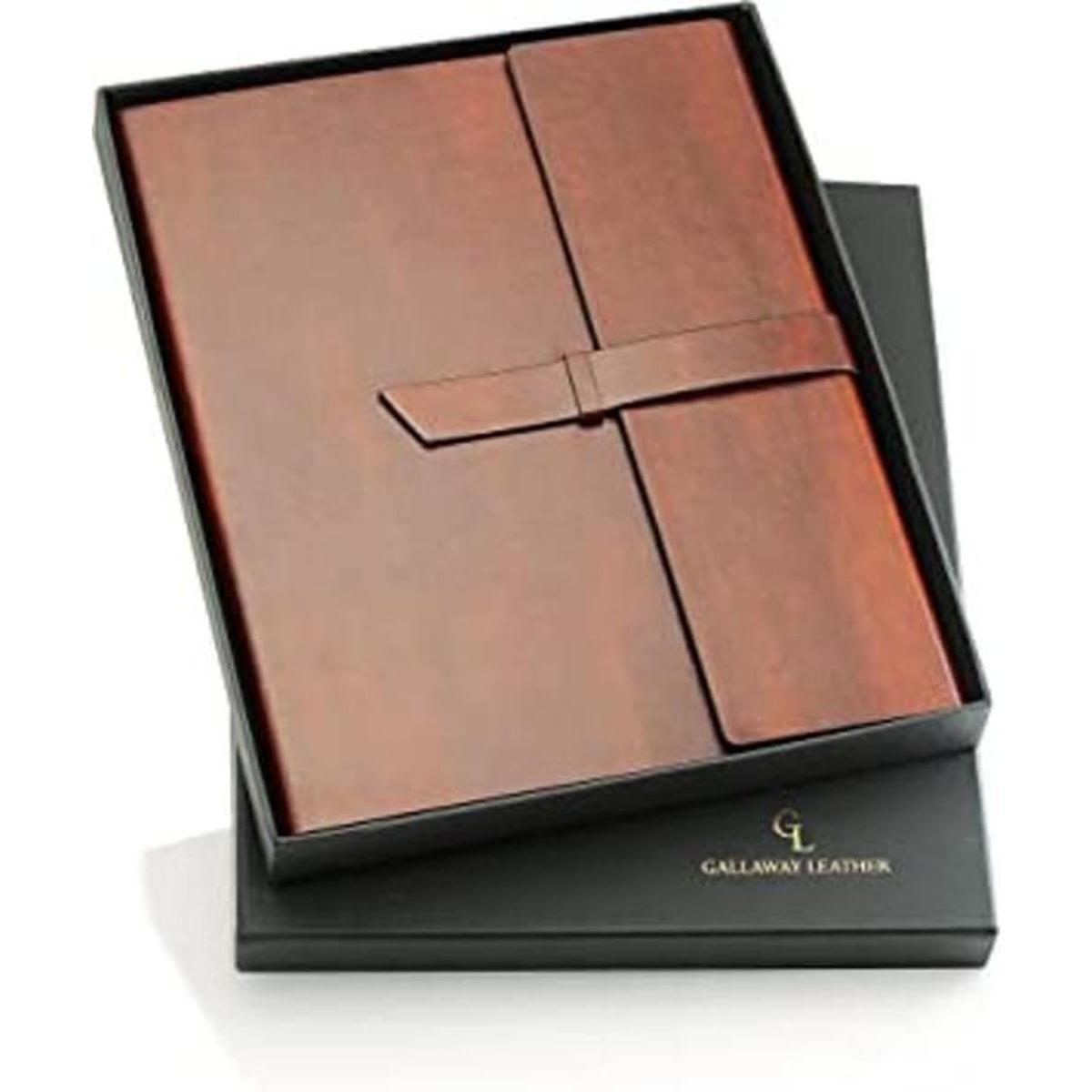 Gallaway Leather Carpeta de cartera de Padfolio Soporte