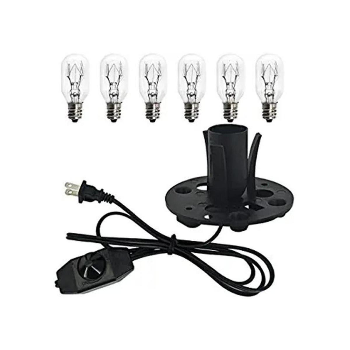 Haraqi Cable de lámpara de sal del Himalaya 6 pies con