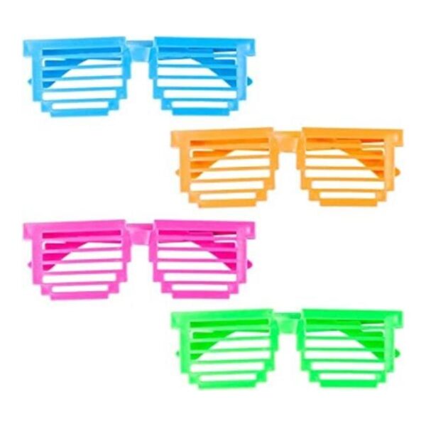 Plástico Colores Surtidos cuadrado obturador 80s Disco_1