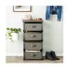 Organizador de ropa con cajones de 4 niveles cómoda de