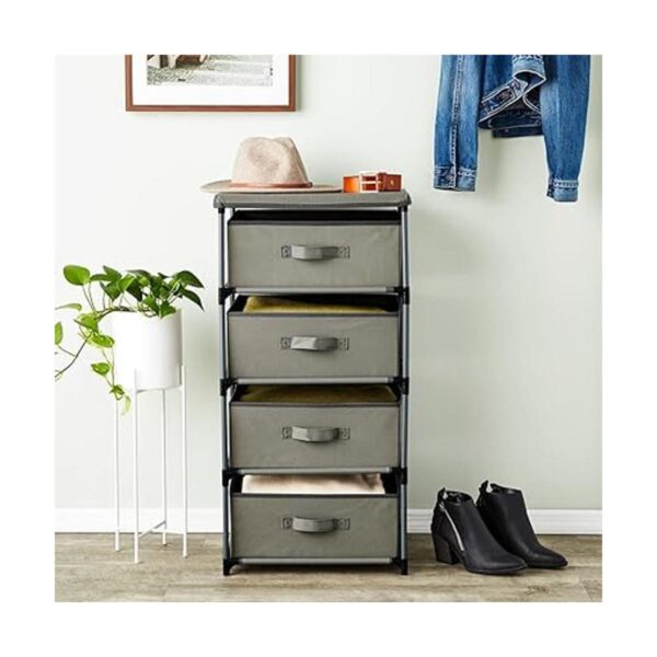 Organizador de ropa con cajones de 4 niveles cómoda de