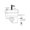 Homend Kit de interruptor de aire para fregadero superior