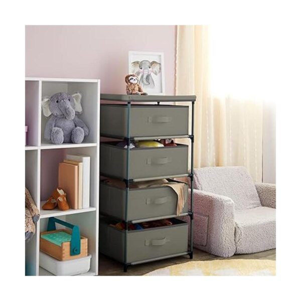Organizador de ropa con cajones de 4 niveles cómoda de