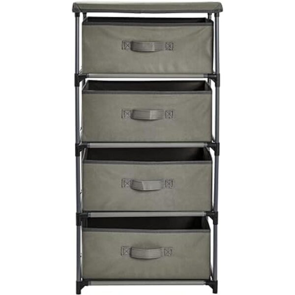 Organizador de ropa con cajones de 4 niveles cómoda de