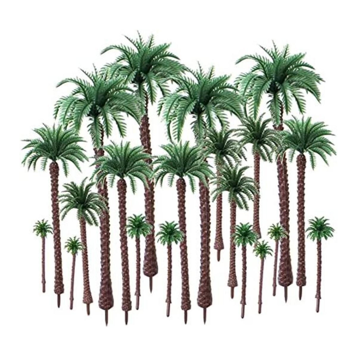 HUIANER Palmeras en miniatura árboles de plástico falsos