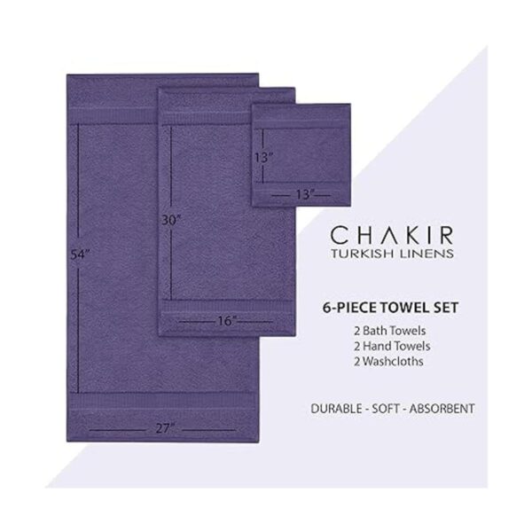 Chakir Turkish Linens Juego de toallas de algodón turco_6