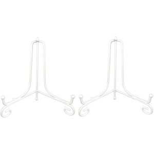 Artliving Paquete de 2 soportes de placa grande de hierro