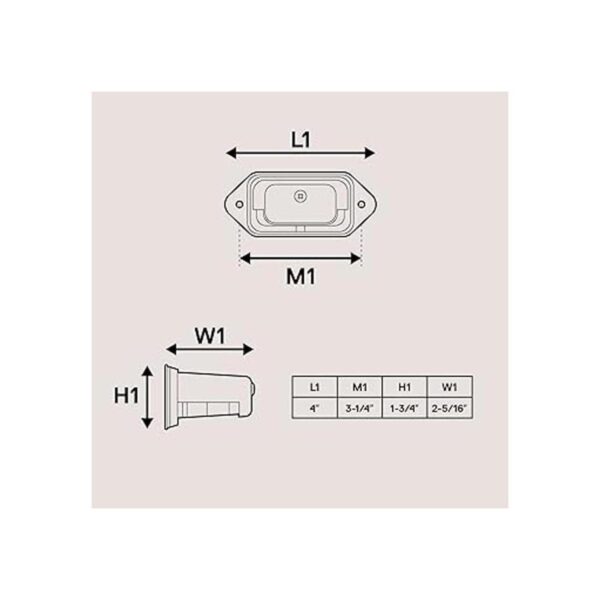 Luz LED para placa de matrícula para remolque montaje en_3