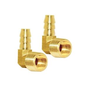Joywayus Conexión de manguera de latón codo de 90 grados_1