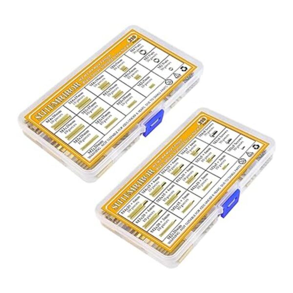 Sutemribor 420PCS M2 M3 M4 Macho Hembra Hexagonal Latón