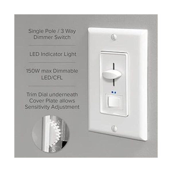 Maxxima Interruptor de luz eléctrica con regulador de