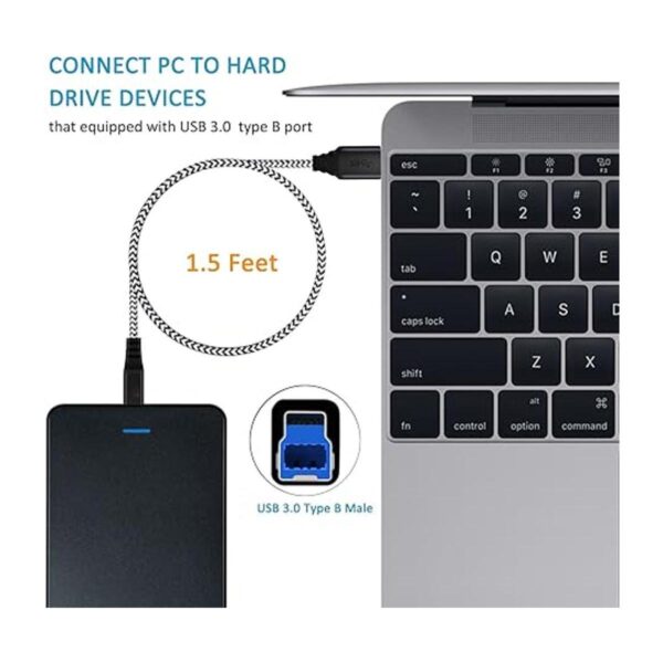 Besgoods Cable USB 3.0 de A a B cable USB 3.0 de 11.5_3