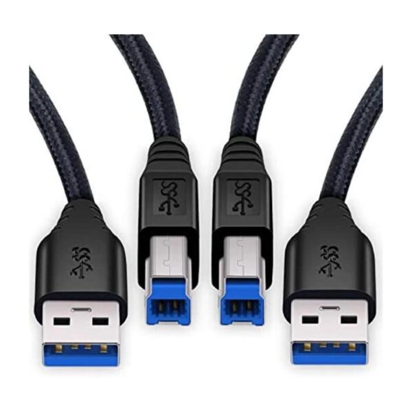 Besgoods Cable USB 3.0 A a B 2 unidades extra largo_1