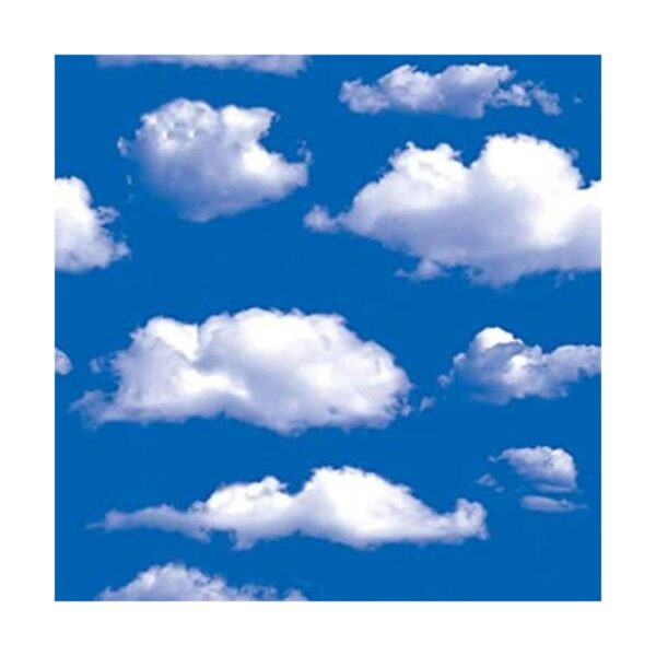 Papel de contacto con patrón de nubes de cielo azul_1