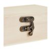 Paquete de 6 cajas de regalo de madera sin terminar con