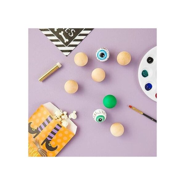 Bolas de madera de 1.5 pulgadas para manualidades esferas