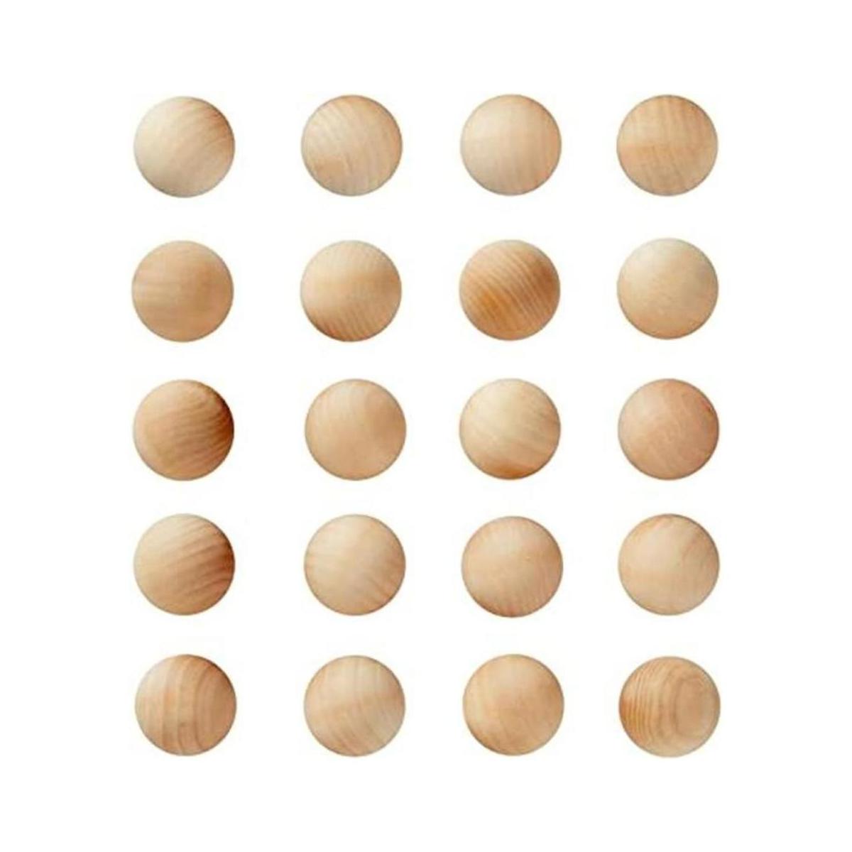 Bolas de madera de 1.5 pulgadas para manualidades esferas