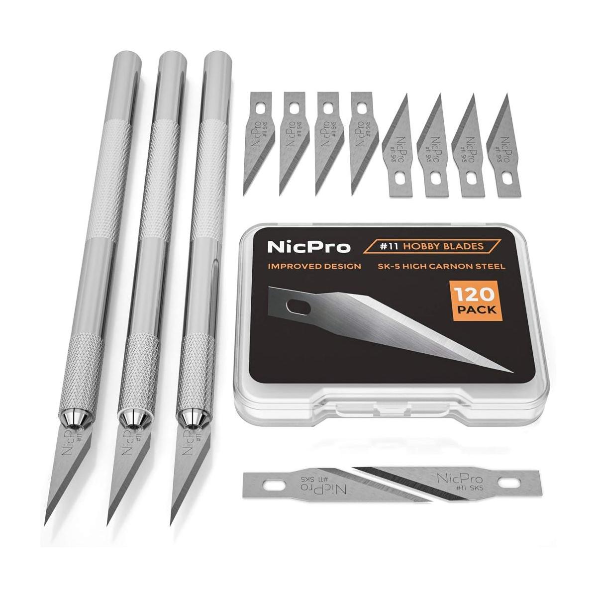 Nicpro Juego de 123 cuchillos para pasatiempos 3