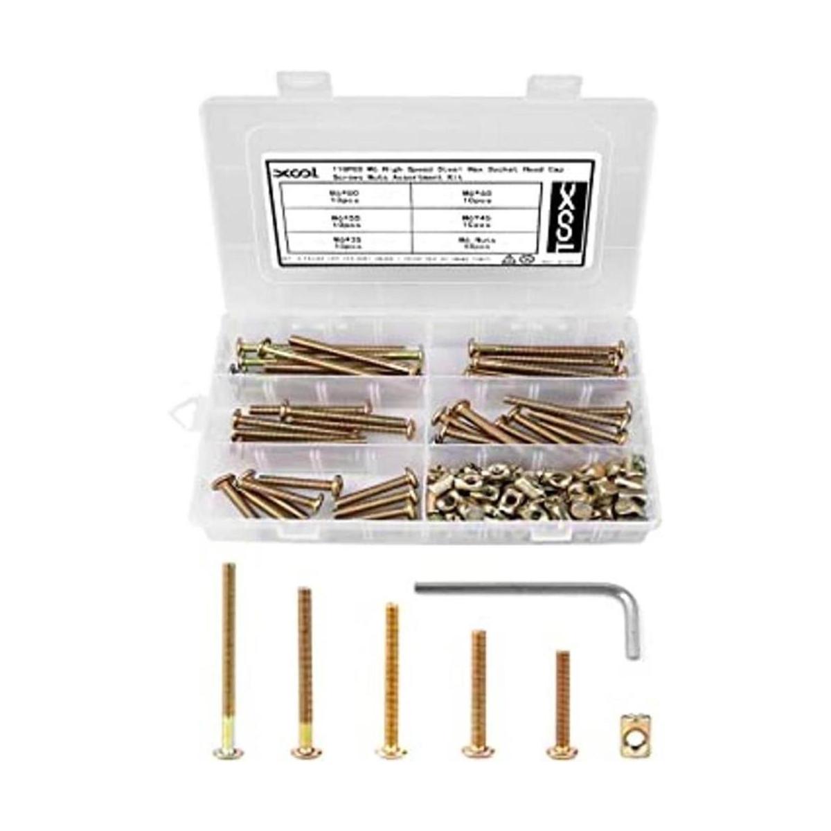 Kit de tuercas de pernos tuercas de cabeza hexagonal M6