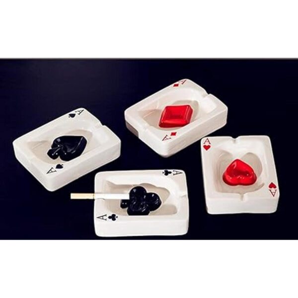 Creative Poker Cenicero de cerámica para cigarrillos_5