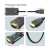 Cable HDMI a VGA Benfei chapado en oro HDMI a VGA de 6_6