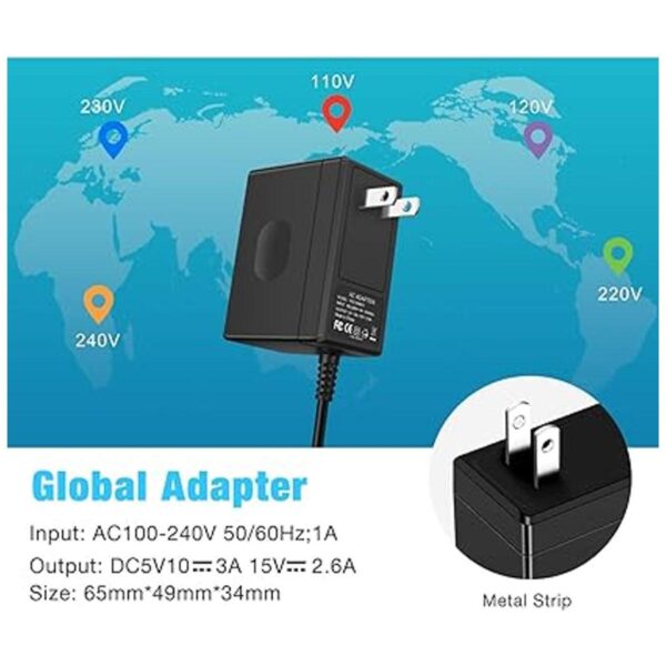 Cargador adaptador de CA para Switch y Switch Lite kit de_2