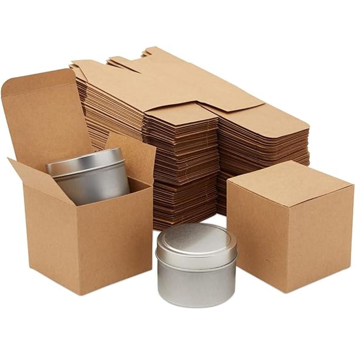 Cajas de regalo pequeñas de papel kraft a granel para