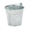 Paquete de 6 cubos galvanizados pequeños con asas mini