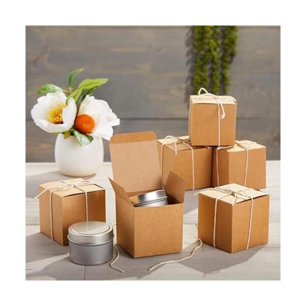 Cajas de regalo pequeñas de papel kraft a granel para