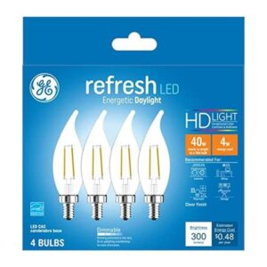 GE Refresh Bombillas LED de 4 vatios equivalente a 40_1