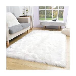 Noahas Alfombra de lujo esponjosa para dormitorio o_1