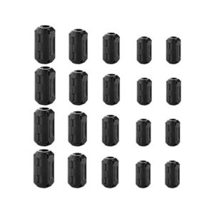 Ceedmon 20 piezas de anillo de ferrita con clip para_1