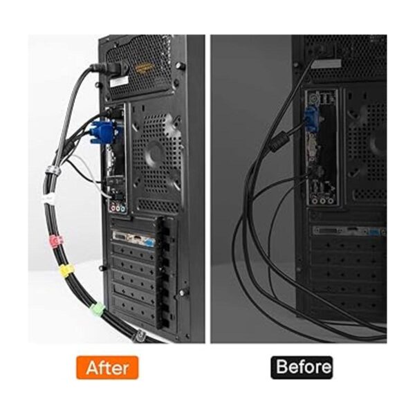 CableCreation Bridas de cables reutilizables de 6_3