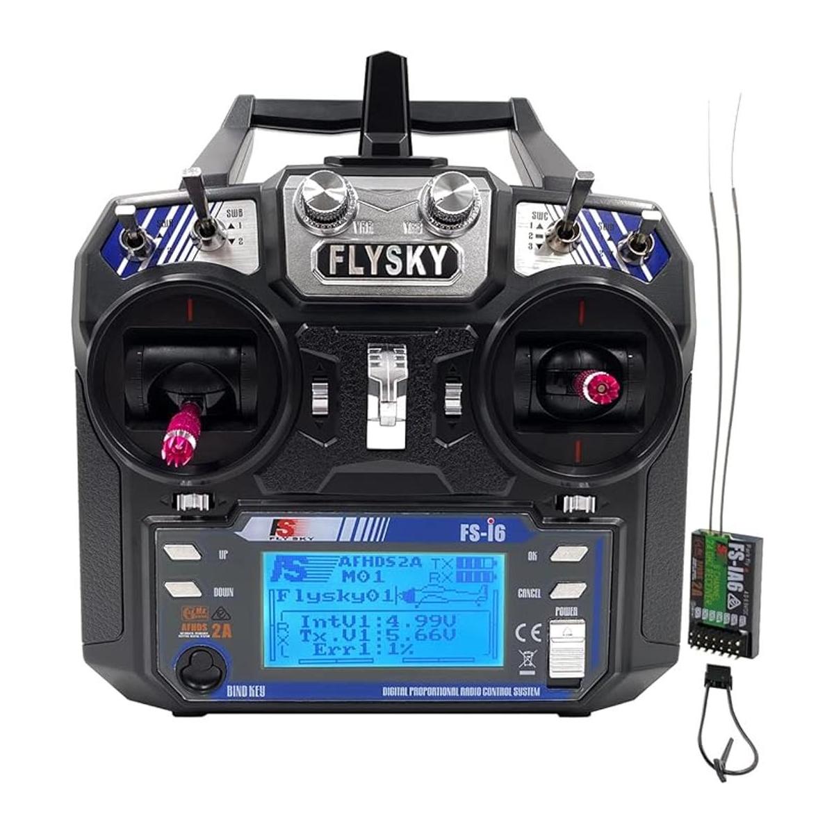 Flysky FSi6 6CH 2.4GHz Sistema de radio RC Controlador