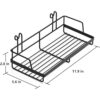 Kaforise Cesta colgante para panel de rejilla de pared de_4