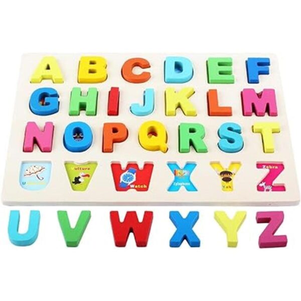 QZMTOY Rompecabezas educativos de madera con formas de_4