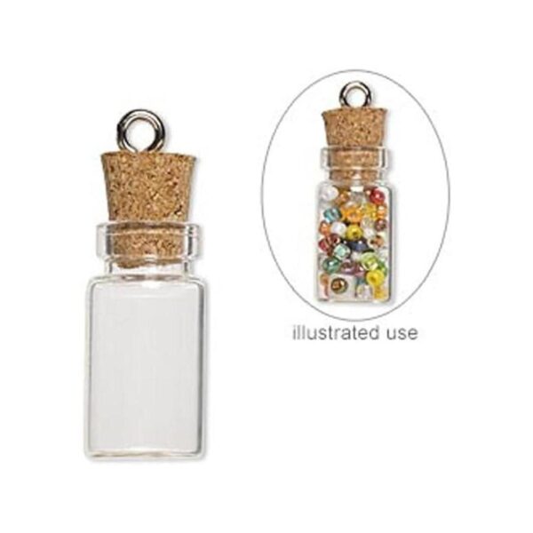 LEFV Mini botellas de cristal de 1.0 in con mensaje del_3