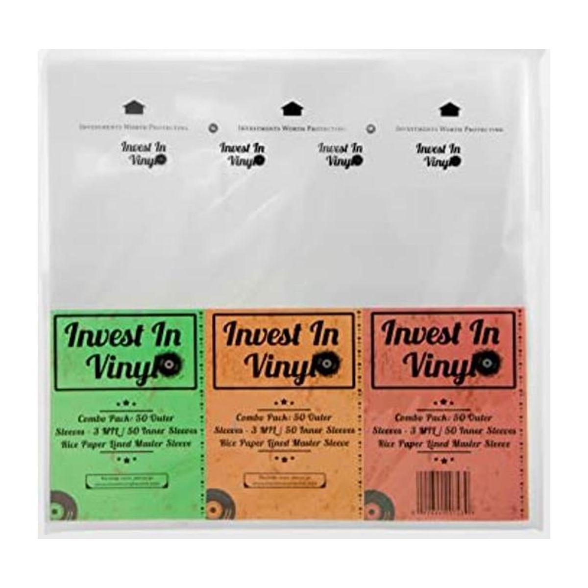 Paquete combinado de 100 fundas LP 50 3 mil exteriores y