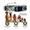 Native Pup Collar de perro camuflaje mediano verde_3