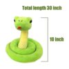 ICE KING BEAR Animal de peluche de serpiente verde_3